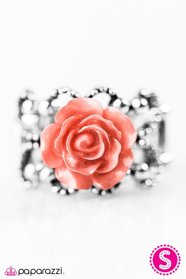 Paparazzi ♥ Fleur De Fashion - Orange ♥ Ring