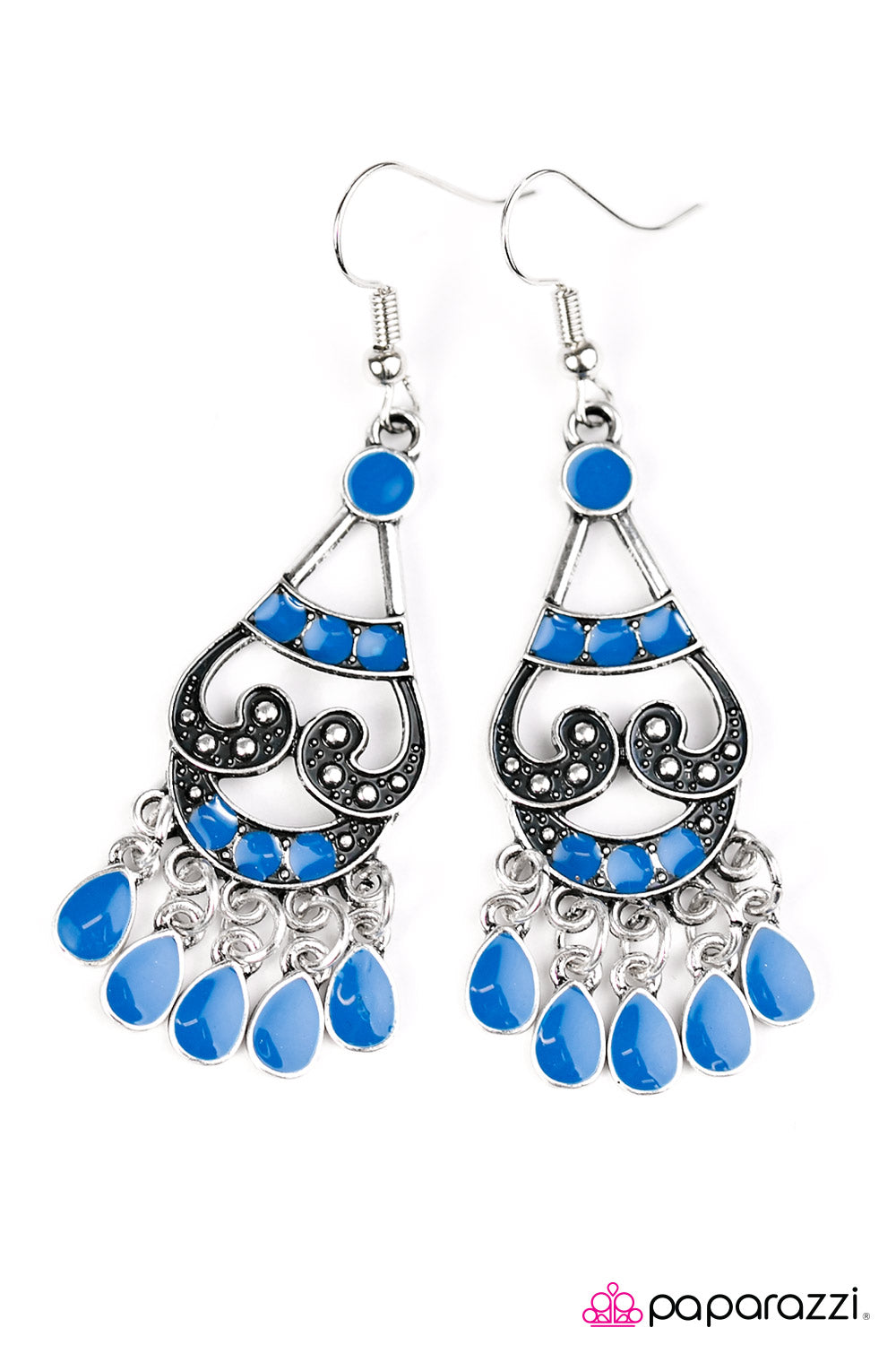 Paparazzi ♥ Maui Magnificence - Blue ♥ Earrings