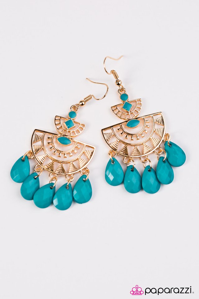Paparazzi ♥ Florida Flirt - Blue ♥ Earrings-product_sku