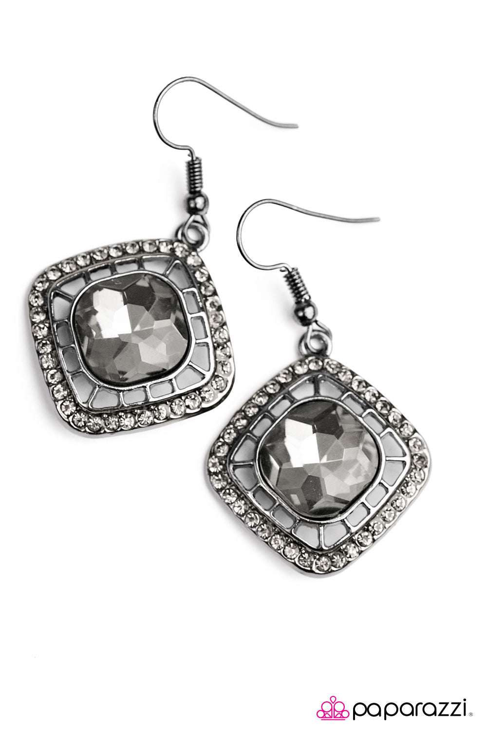 Paparazzi ♥ Its A GLAMs World - Silver ♥ Earrings