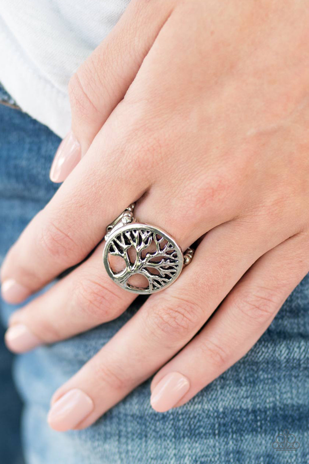 Paparazzi ♥ Go Climb A Tree - Silver ♥ Ring