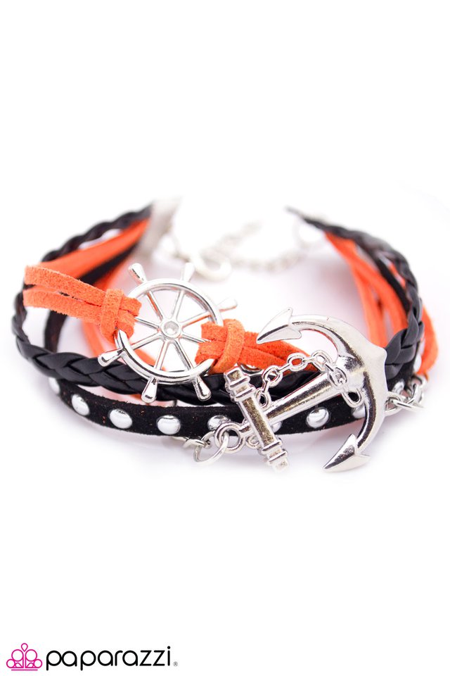 Paparazzi ♥ Anchors Away 2 - Orange ♥ Bracelet