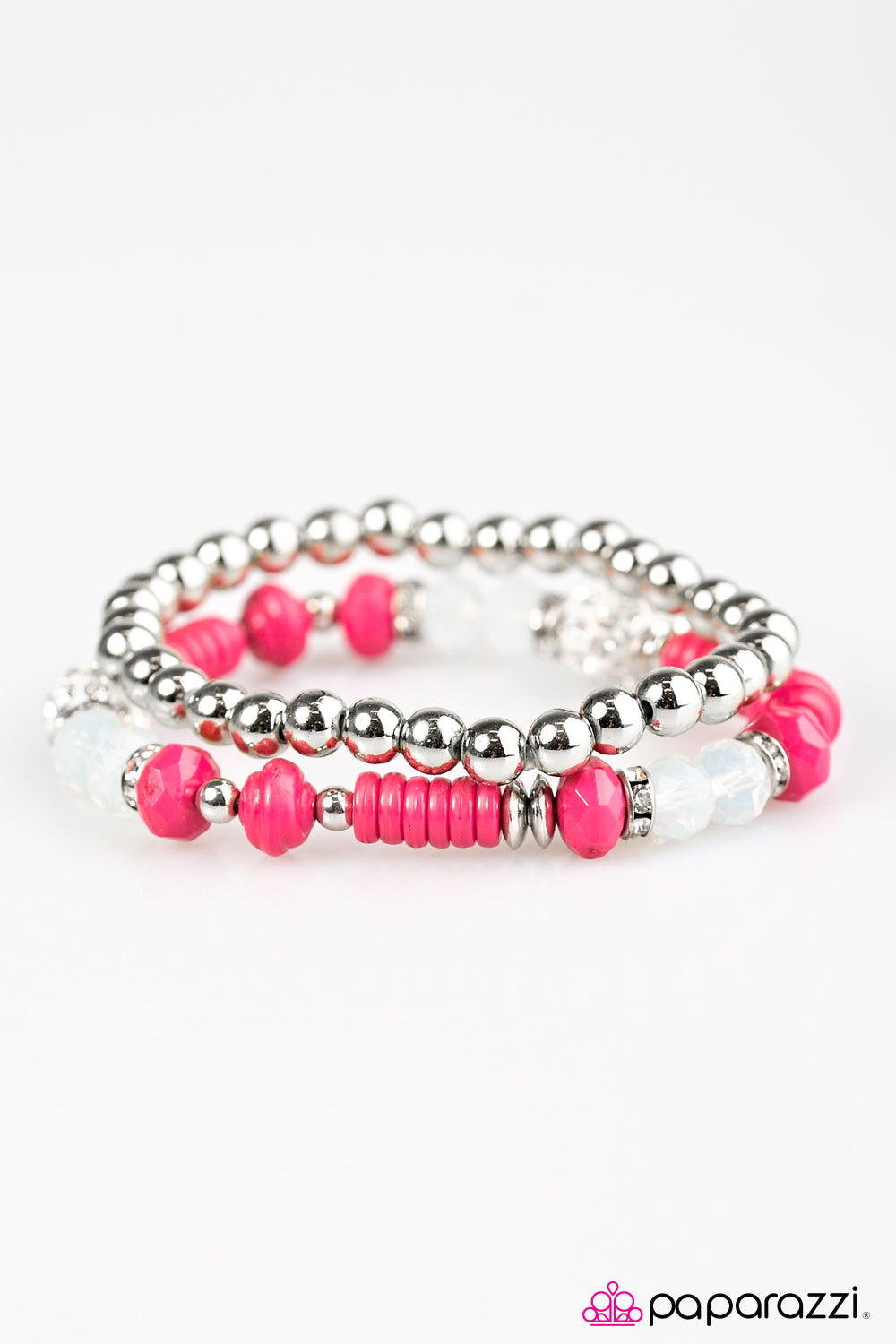 Paparazzi ♥ My Dance Card Is Full - Pink ♥ Bracelet