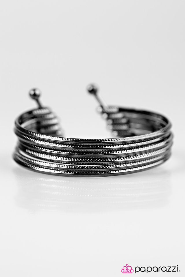 Paparazzi ♥ River Rapids - Black ♥ Bracelet