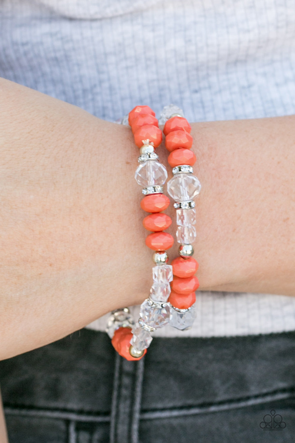 Paparazzi ♥ A Midsummer Nights GLEAM - Orange ♥ Bracelet