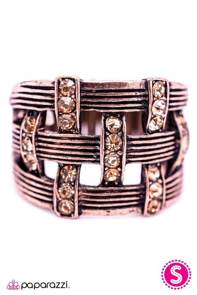 Paparazzi ♥ Flawlessly Fabricated - Copper ♥ Ring