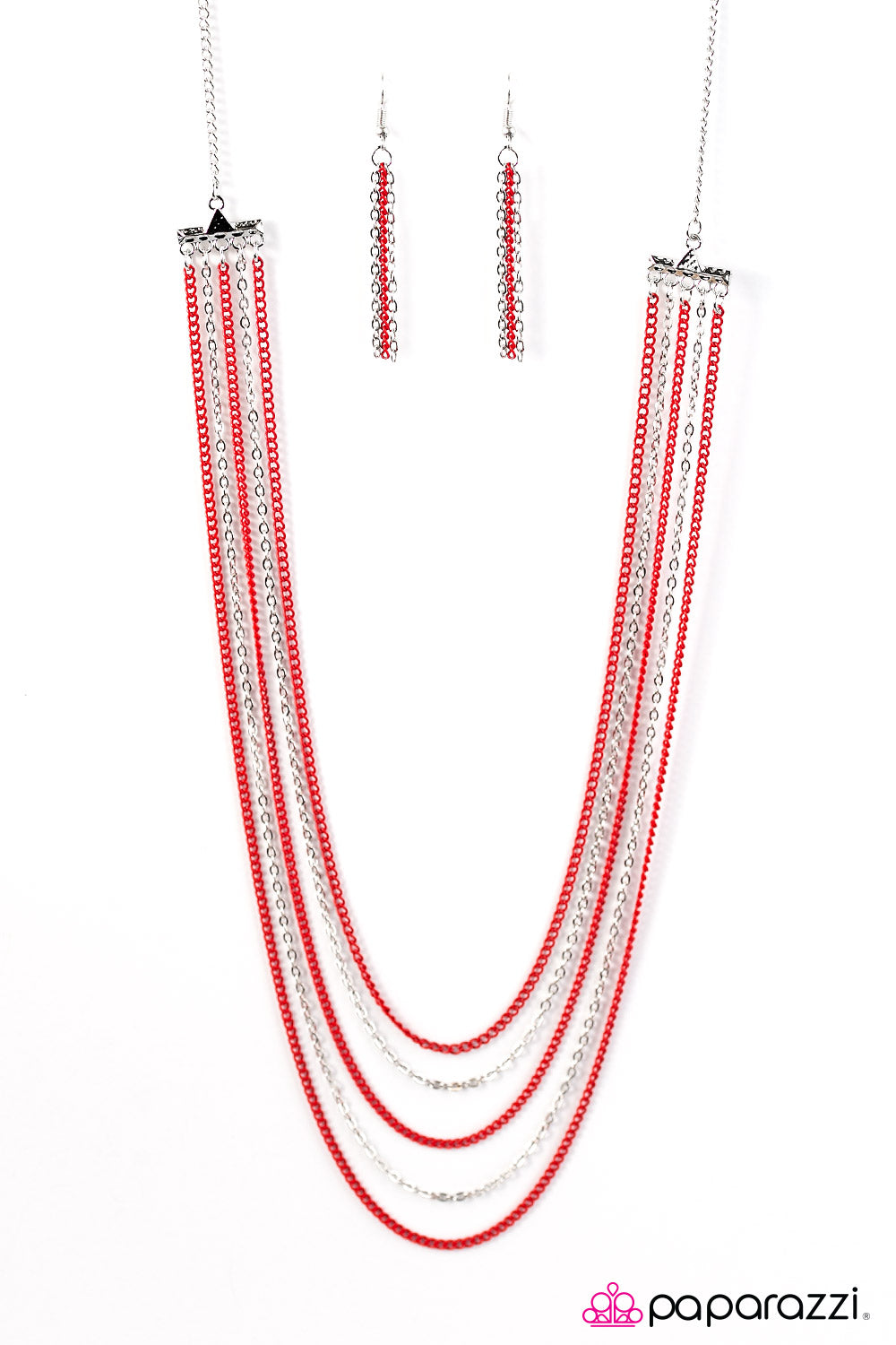 Paparazzi ♥ The Rebel In Me - Red ♥ Necklace