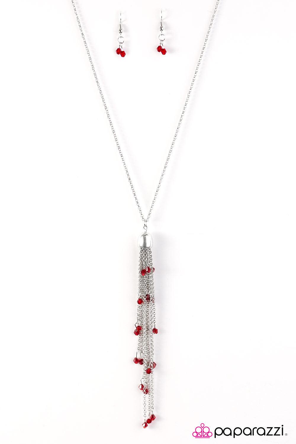 Paparazzi ♥ Comet Chase - Red ♥ Necklace