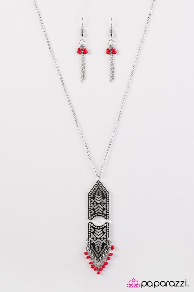 Paparazzi ♥ Go Your Own Way - Red ♥ Necklace