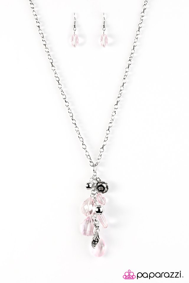 Paparazzi ♥ Fleur De Garden - Pink ♥ Necklace