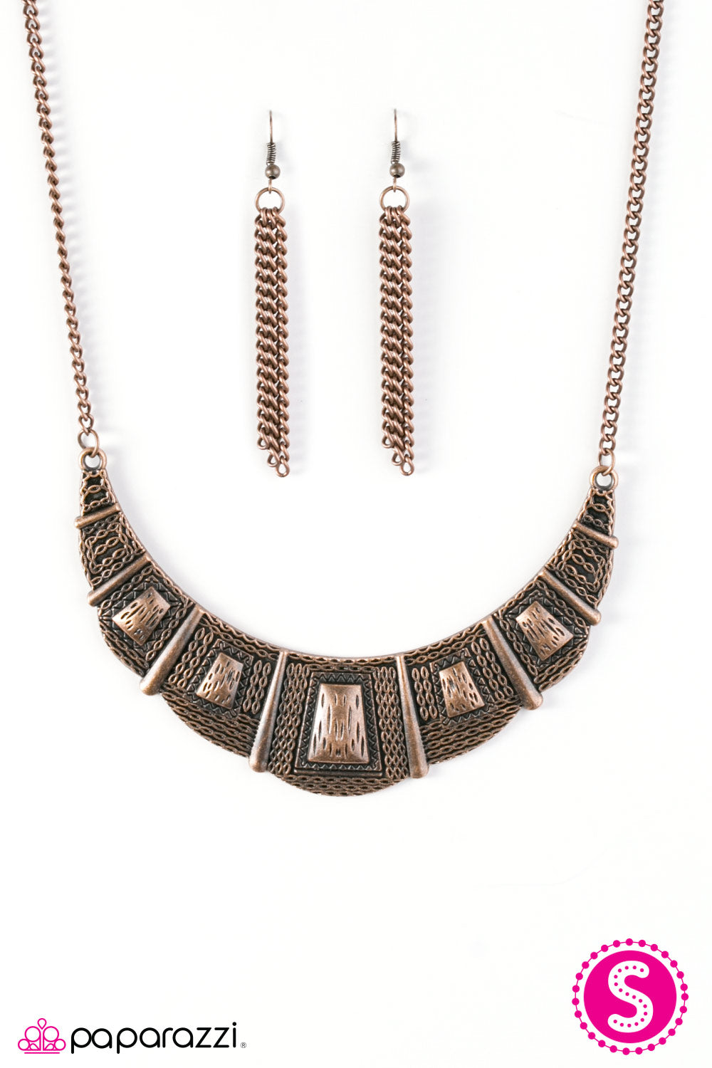 Paparazzi ♥ Adventure Queen - Copper ♥ Necklace