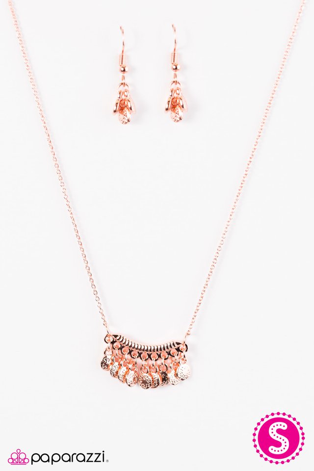 Paparazzi ♥ ROME For The Holidays - Copper ♥ Necklace