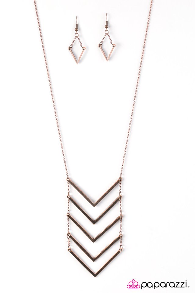 Paparazzi ♥ Climb High - Copper ♥ Necklace