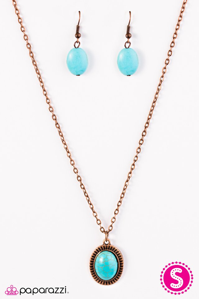 Paparazzi ♥ Cast In SANDSTONE - Copper ♥ Necklace-product_sku