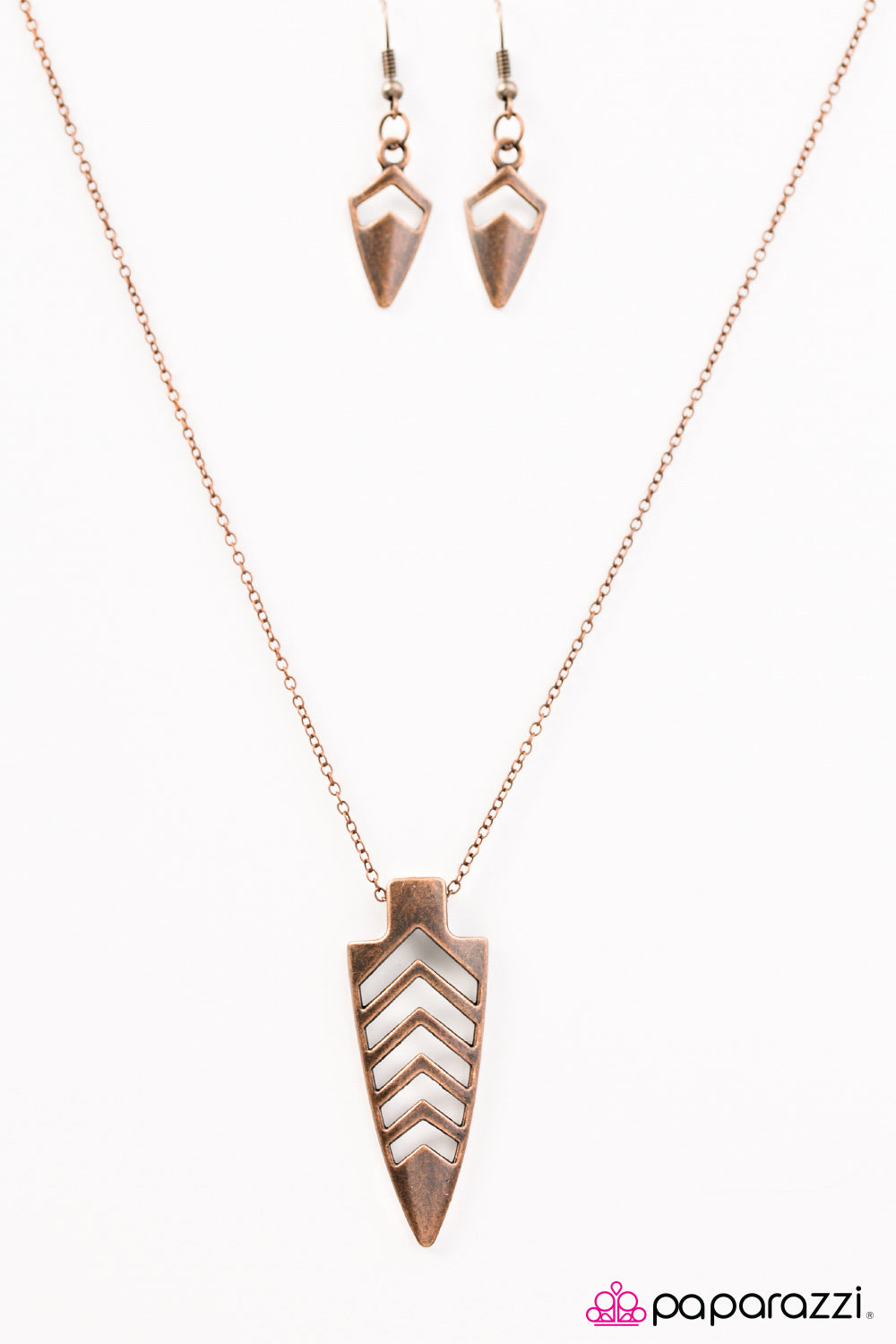 Paparazzi ♥ Fighting SPEAR-it - Copper ♥ Necklace