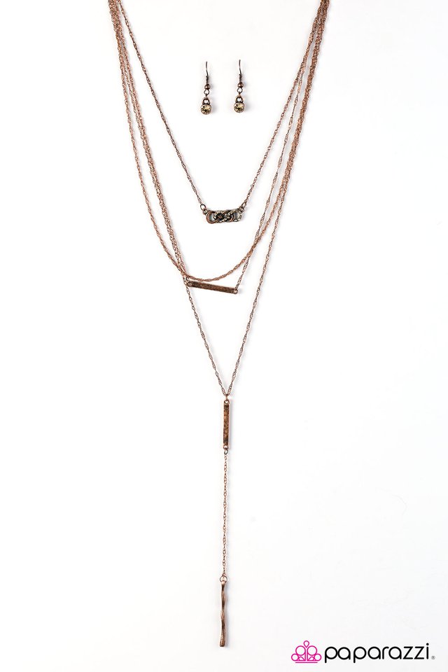 Paparazzi ♥ Forever Fierce - Copper ♥ Necklace