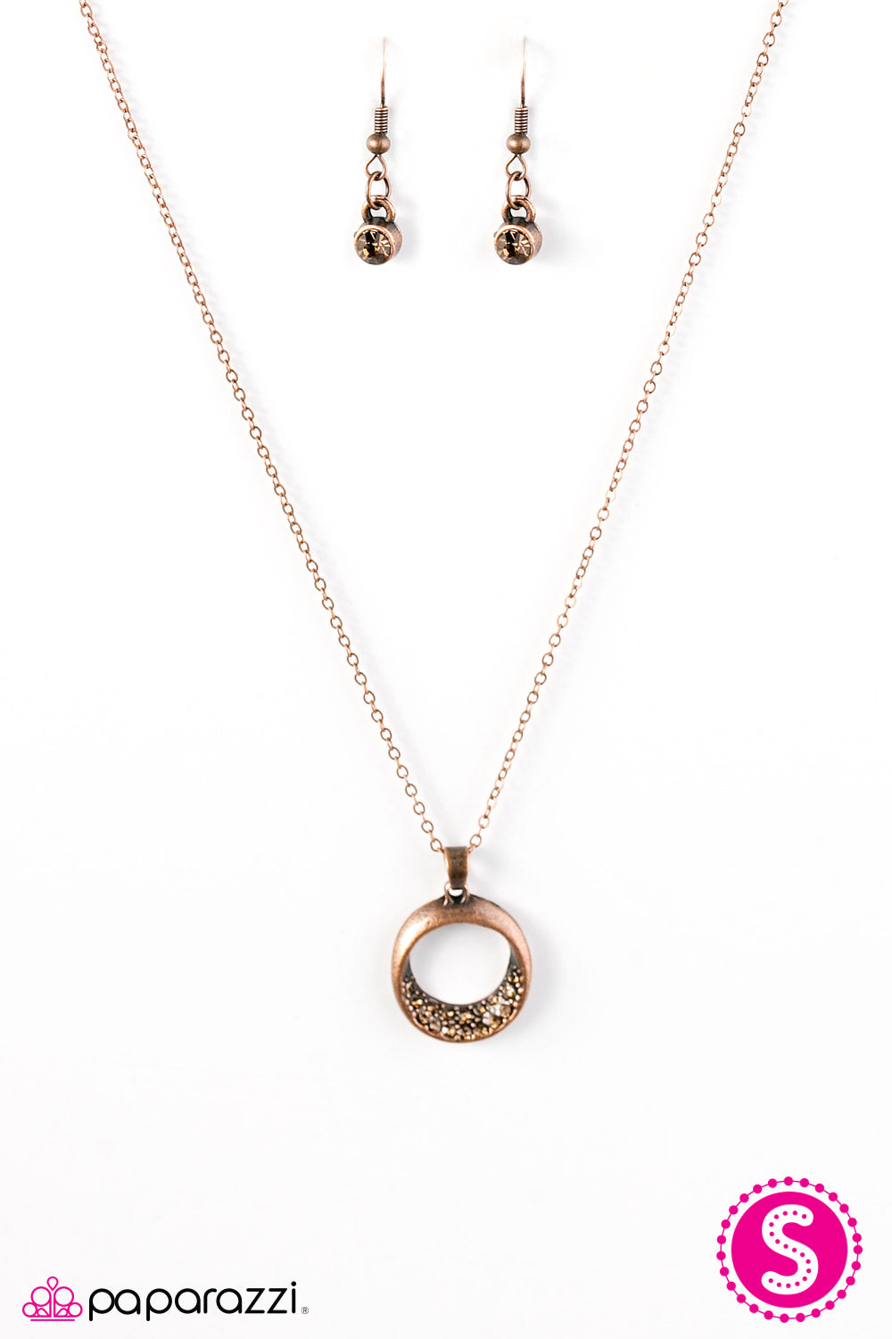Paparazzi ♥ All The Glitter In The World - Copper ♥ Necklace