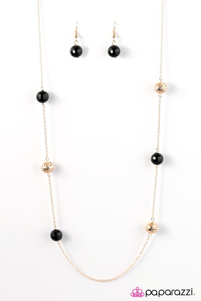 Paparazzi ♥ Retro Radiance - Black ♥ Necklace-product_sku