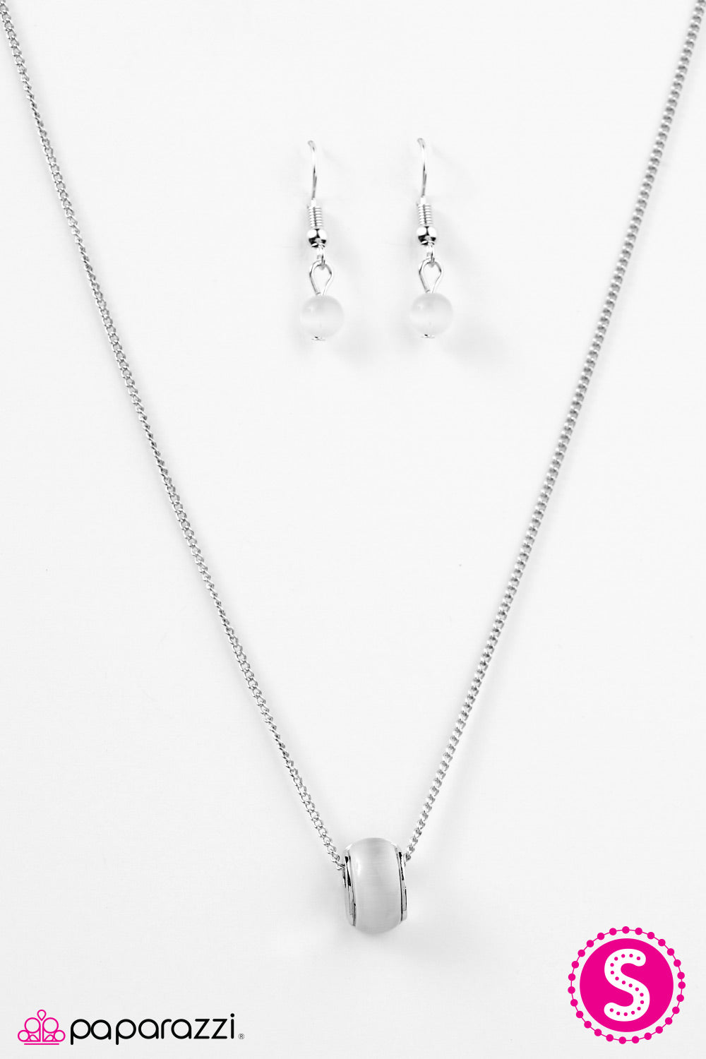 Paparazzi ♥ Lunar Luminosity - White ♥ Necklace