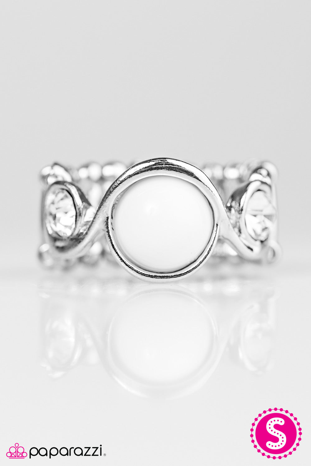 Paparazzi ♥ Whimsy Ways - White ♥ Ring