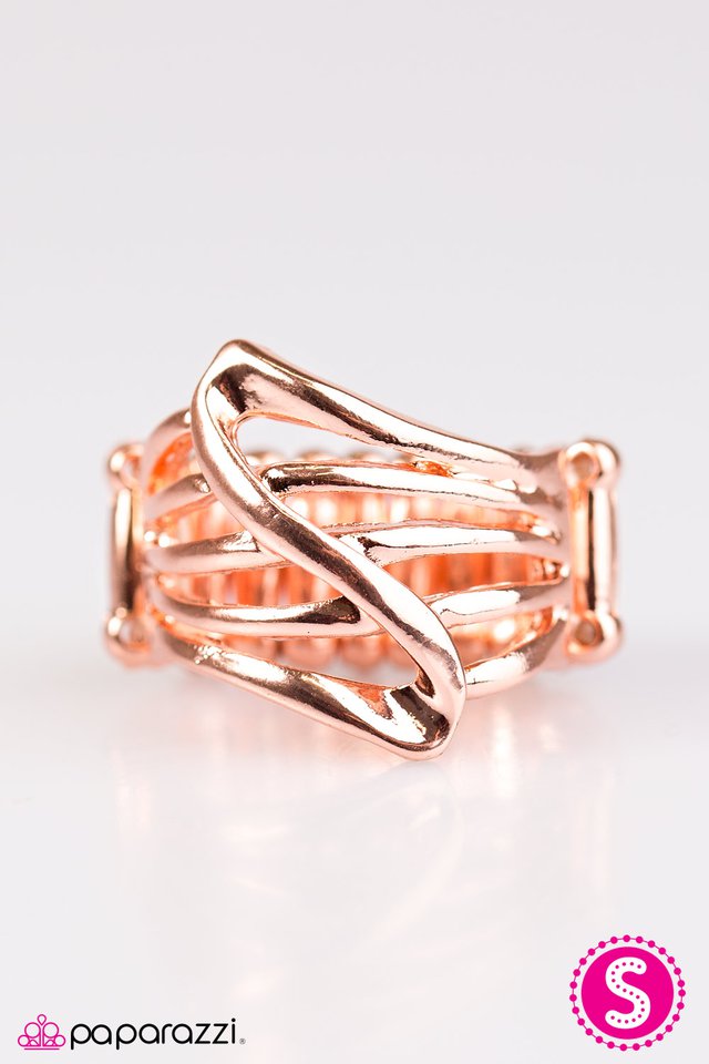 Paparazzi ♥ Head Over Shimmer - Copper ♥ Ring