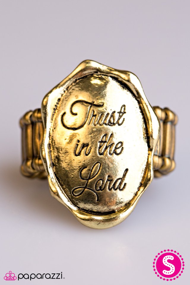 Paparazzi ♥ Have A Little Faith - Brass ♥ Ring