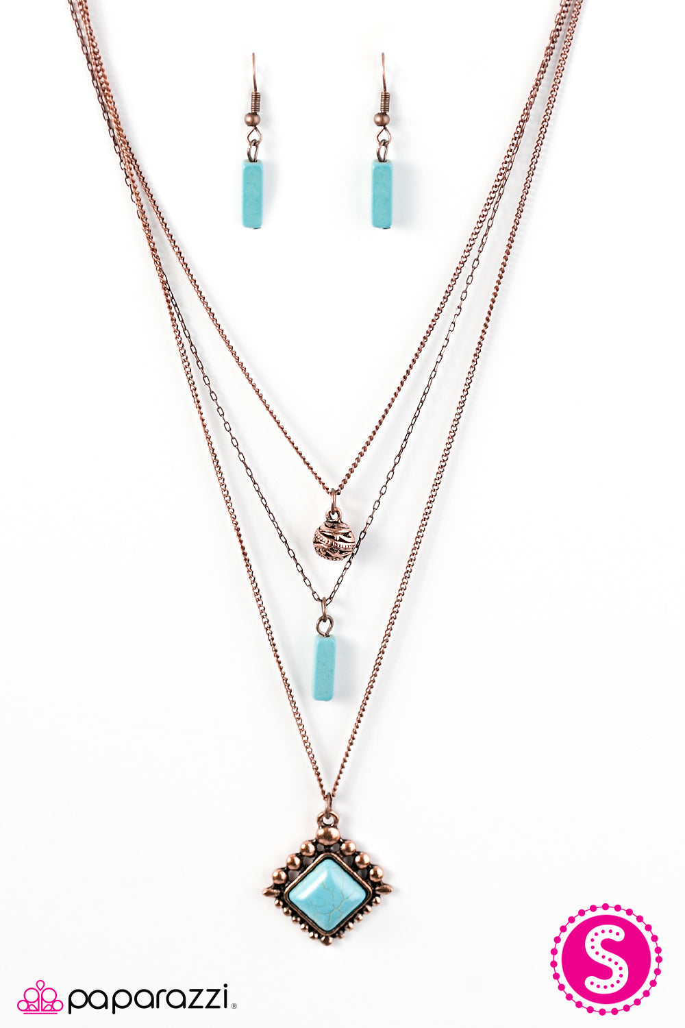 Paparazzi ♥ Leave No SANDSTONE Unturned - Copper ♥ Necklace