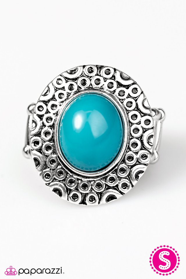 Paparazzi ♥ SPIN There, Done That - Blue ♥ Ring