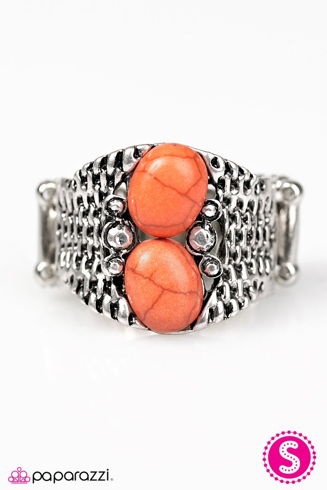 Paparazzi ♥ DUNES-day - Orange ♥ Ring