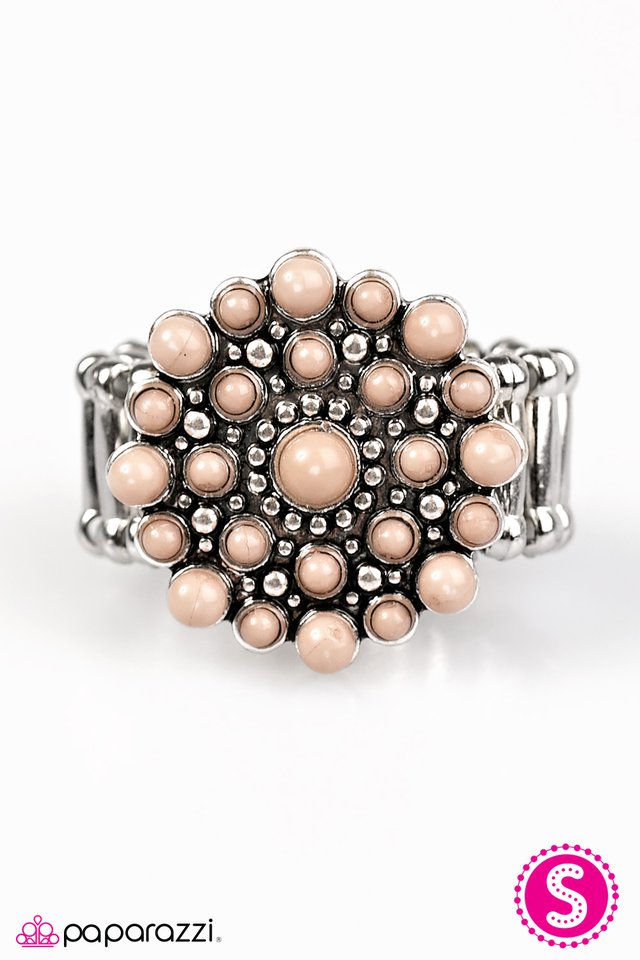 Paparazzi ♥ Desert Dahlia - Brown ♥ Ring