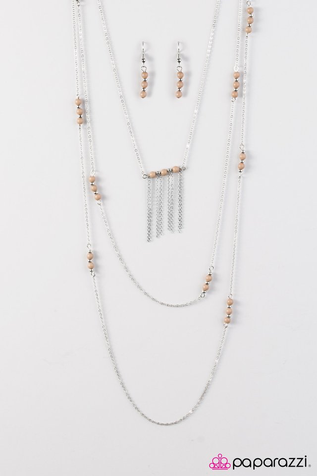 Paparazzi ♥ Pleasant Paradise - Brown ♥ Necklace