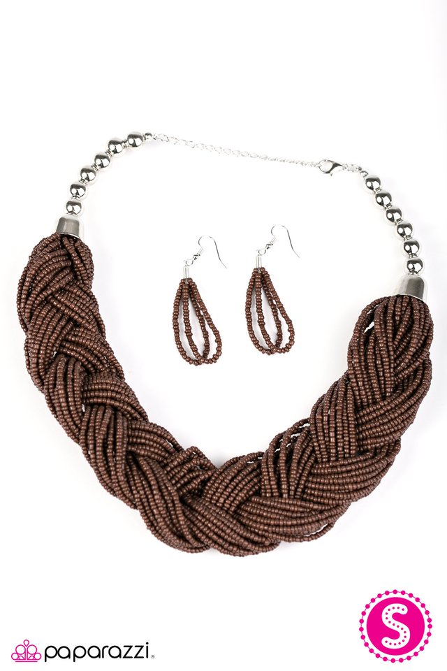 Paparazzi ♥ The Great Outback - Brown ♥ Necklace