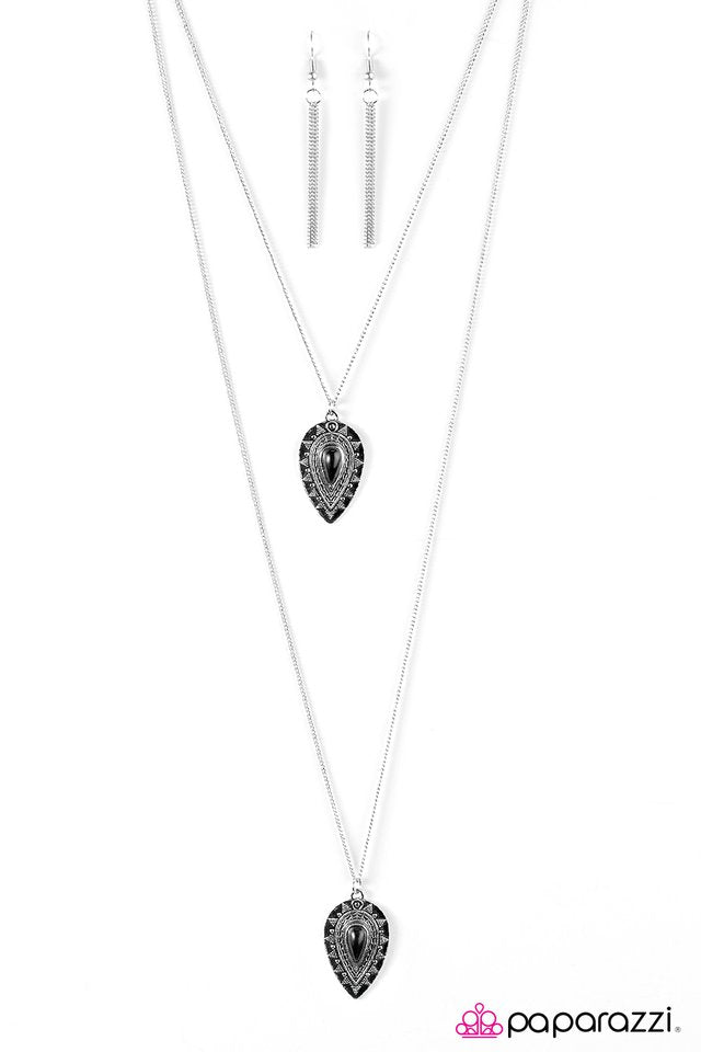 Paparazzi ♥ Rainbow Rainforest - Black ♥ Necklace