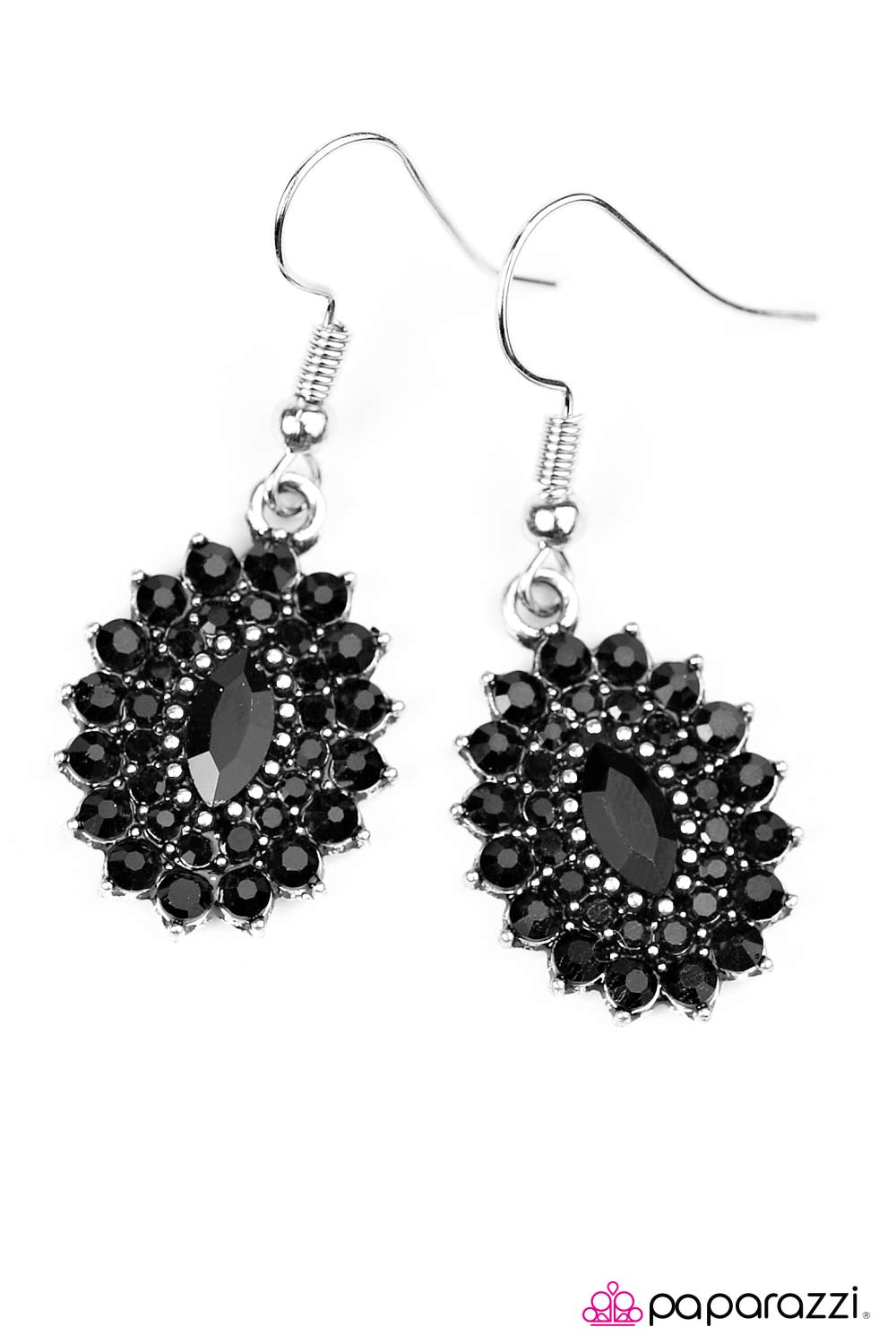 Paparazzi ♥ Everyones A SHIMMER! - Black ♥ Earrings