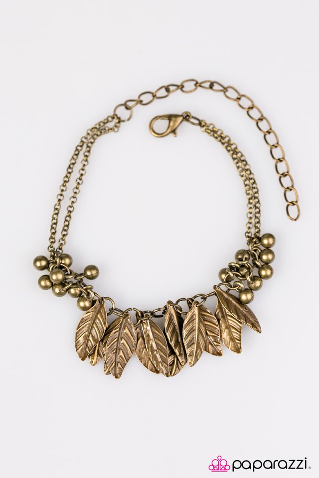 Paparazzi ♥ Race Against The FLOCK - Brass ♥ Bracelet
