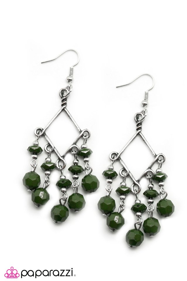 Paparazzi ♥ Dipped in Decadence - Green ♥ Earrings