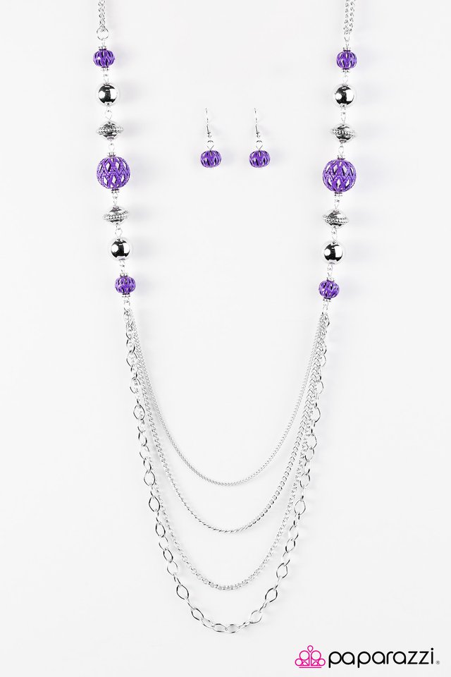 Paparazzi ♥ Balloon Ride - Purple ♥ Necklace