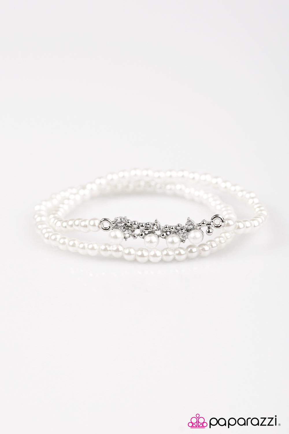 Paparazzi ♥ Rich Refinement - White ♥ Bracelet