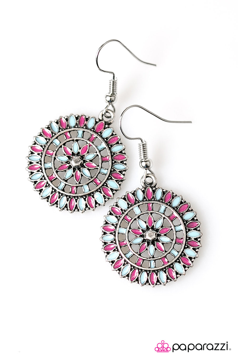 Paparazzi ♥ Flowers and Ferris Wheels - Multi ♥ Earrings-product_sku