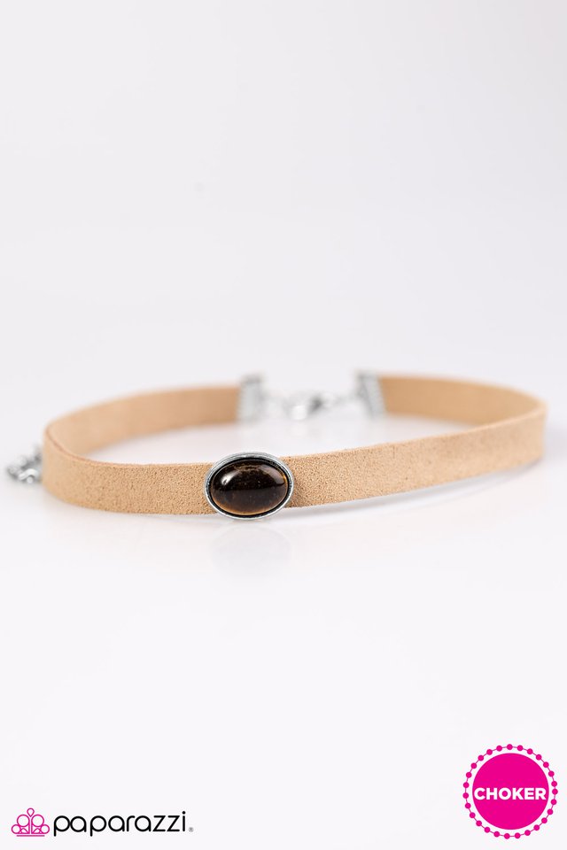 Paparazzi ♥ Unleash Your Inner Beast - Brown ♥ Necklace