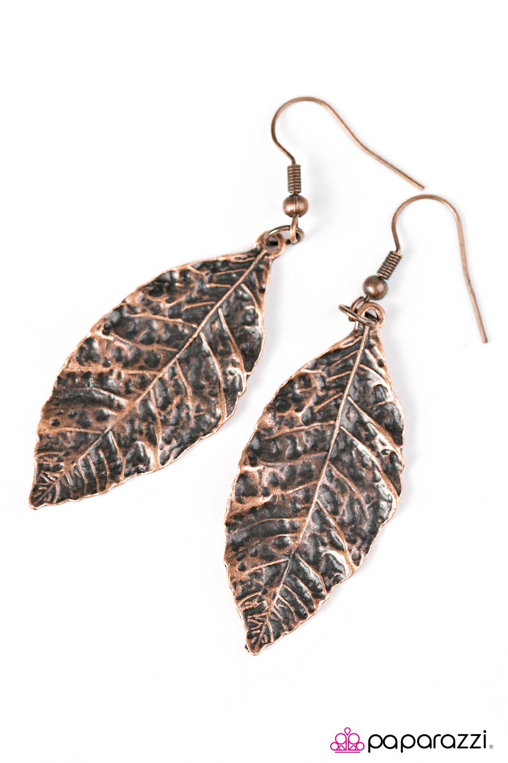 Paparazzi ♥ Im Just LEAF-ing - Copper ♥ Earrings
