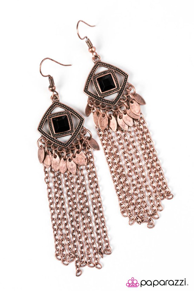 Paparazzi ♥ I Dream Of Deserts - Copper ♥ Earrings