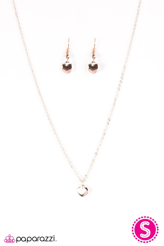 Paparazzi ♥ Heart Of A Lion - Rose Gold ♥ Necklace