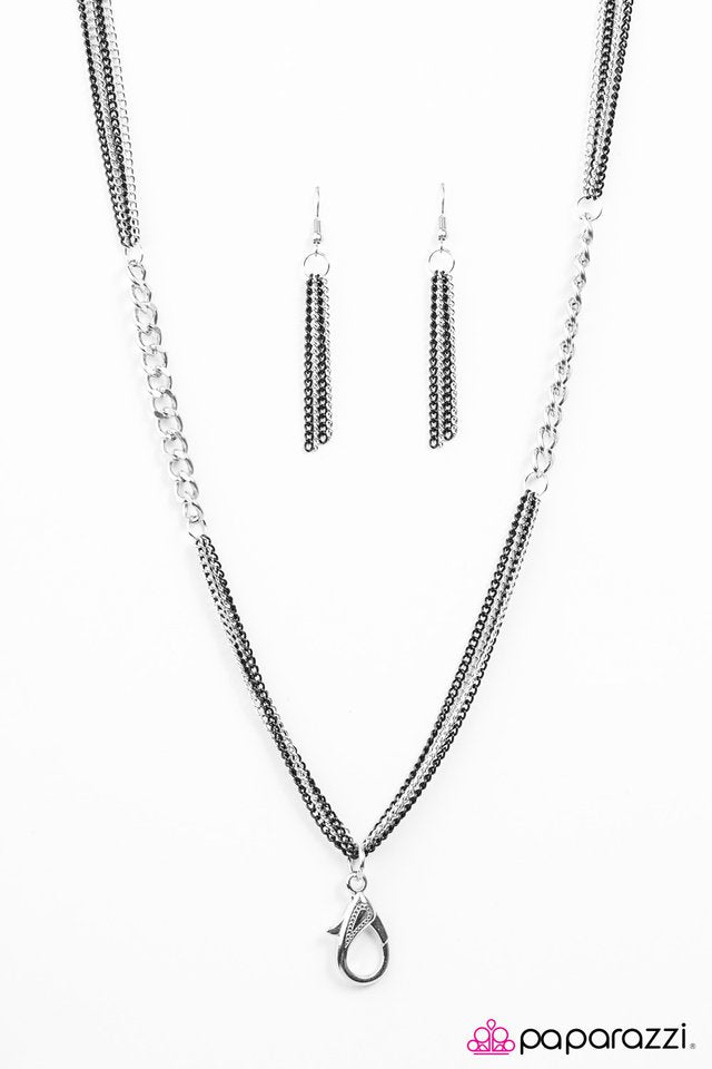 Paparazzi ♥ She Who Dares... - Silver Lanyard ♥ Lanyard