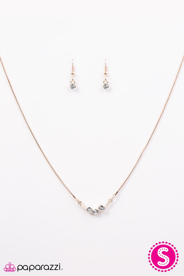 Paparazzi ♥ Lucky Stars - Rose Gold ♥ Necklace