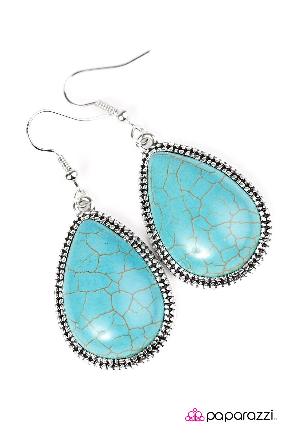 Paparazzi ♥ Desert Tears - Blue ♥ Earrings
