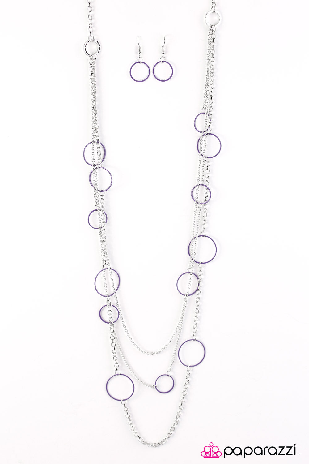 Paparazzi ♥ Do The HULA HOOP - Purple ♥ Necklace