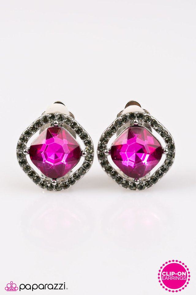 Paparazzi ♥ Sweet As Sugar - Pink Clip-On ♥ Clip-On