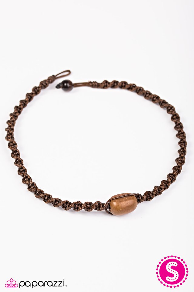 Paparazzi ♥ Life Is Better At The Beach - Brown ♥ Necklace