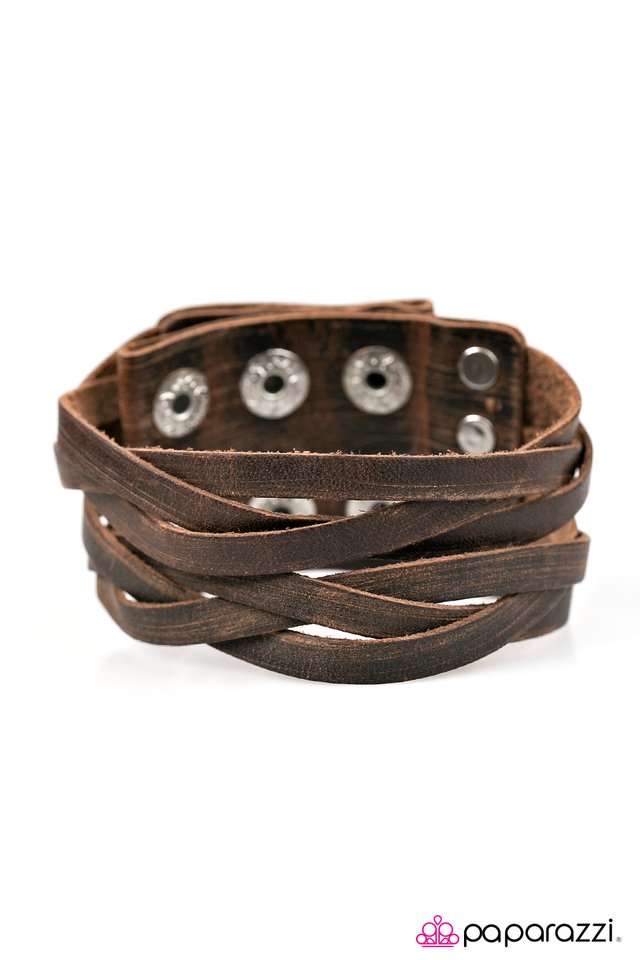 Paparazzi ♥ Always The Villain - Brown ♥ Bracelet